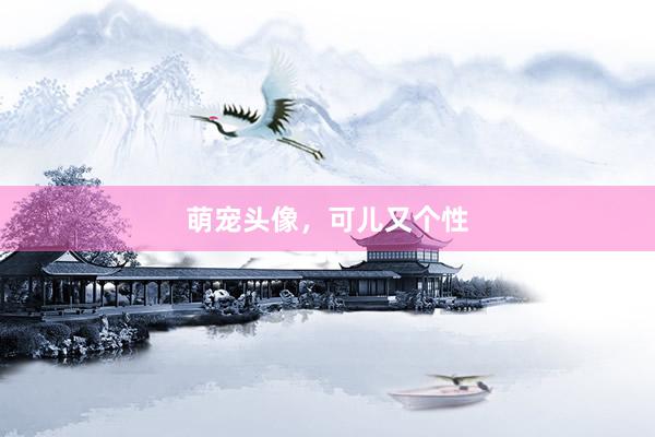 萌宠头像，可儿又个性